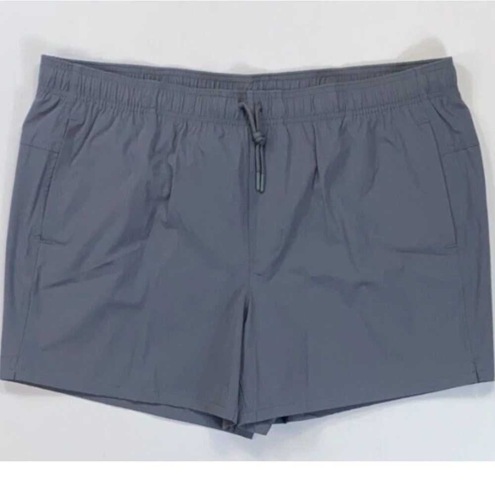 NWT‎ VRST Men's Athletic Shorts in Gray drawstring zip pocket lined 2X new